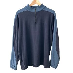 Icebreaker Sport 320 1/4 Zip Sweater Top - Blue - Large